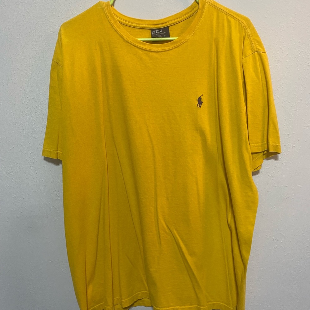 Polo by Ralph Lauren Men's Yellow T-Shirt